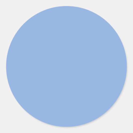 Light French Blue Solid Color Runder Aufkleber (Vorderseite)