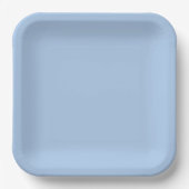 Light French Blue Solid Pappteller (Vorderseite)