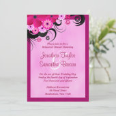 Light Fuchsia 12x18 Wedding Probe Dinner Einladung (Stehend Vorderseite)