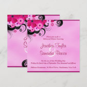 Light Fuchsia 5.25 Probe Dinner einladen Einladung (Vorne/Hinten)