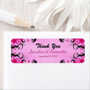 Light Fuchsia Floral Small Gastgeschenk Hochzeit L