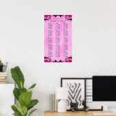 Light Fuschia 15 Wedding Table Seating Charts Poster (Heimbüro)