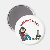 Light Gamer Girl Magnet (Vorderseite/Rückseite)