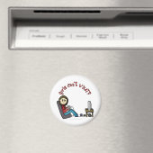 Light Gamer Girl Magnet (In Situ (Geschirrspüler))