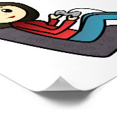 Light Gamer Girl Poster (Ecke)