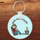 Light Gamer Girl Schlüsselanhänger (Vorderseite)