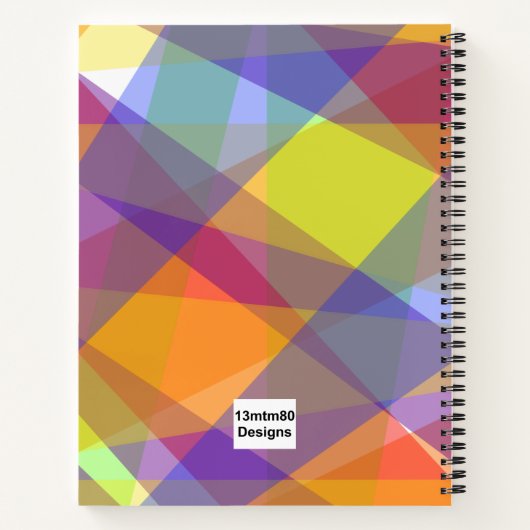 Light Geometric - Notebook Notizblock (Rückseite)