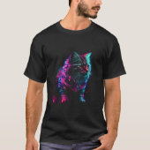 Light Ghost Cat Long Sleeve T Shirt (Vorderseite)