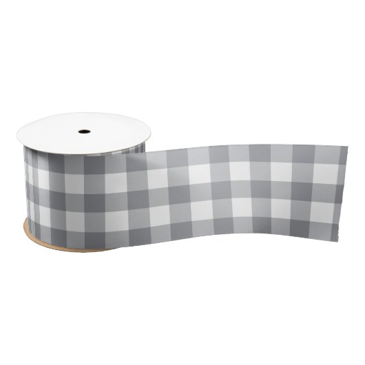 Light Gingham Satinband (Spule)
