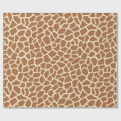 Light Giraffe Animal Print Safari Thema Geschenkpapier (Flach)