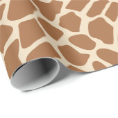 Light Giraffe Animal Print Safari Thema Geschenkpapier (Rolleneckpunkt)