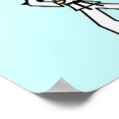 Light Girl Martial Artist Poster (Ecke)