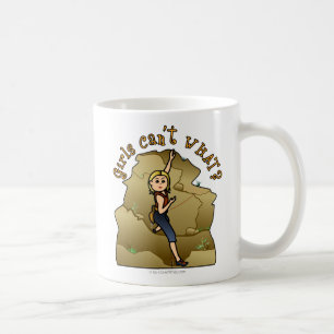 Light Girl Rock Climber Kaffeetasse