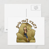 Light Girl Rock Climber Postkarte (Vorne/Hinten)