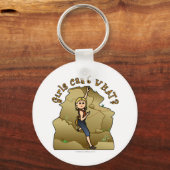 Light Girl Rock Climber Schlüsselanhänger (Vorderseite)