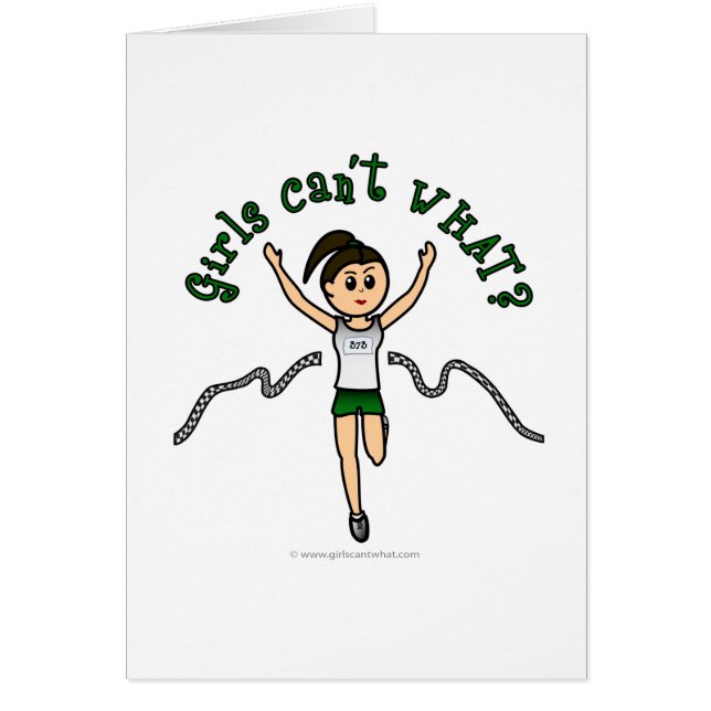 Light Girl Runner in Green Uniform (Vorne)