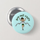 Light Girl Runner in Green Uniform Button (Vorne & Hinten)