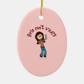 Light Girl Sänger Keramikornament (Vorne)