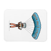 Light Girl Sky Diver Magnet (Horizontal)