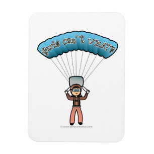 Light Girl Sky Diver Magnet