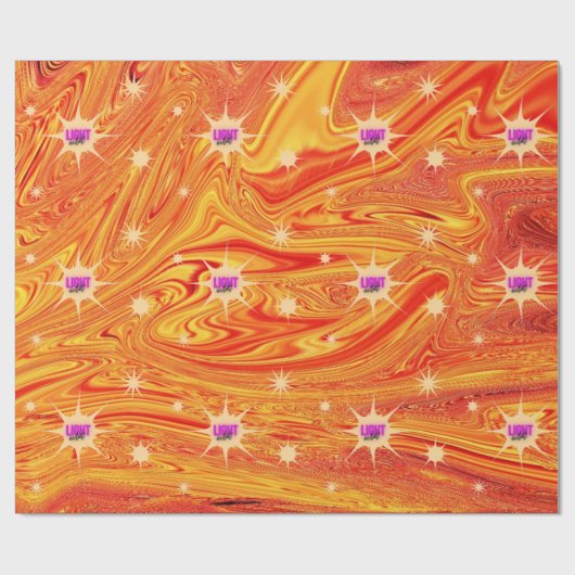 LIGHT Glanz – Ein Design, das leuchtet Geschenkpapier (Flach)