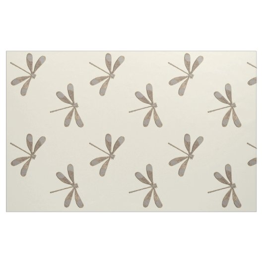Light Gold Dragonfly Stoff (Yard (91,4 cm))