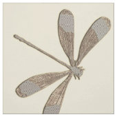 Light Gold Dragonfly Stoff (Muster)