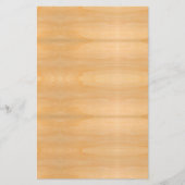 Light Gold Holz Grain Look Warme Farben Art Statio Briefpapier (Vorderseite)