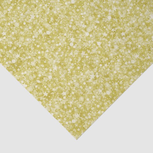 Light Gold Imitate Glitzer & Glitzern Muster Seidenpapier (Ausschnitt)