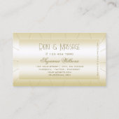 Light Golden mit Diamonds Luxus und Beruflich Visitenkarte (Rückseite)