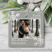 Light Gray 1. Weihnachten Mr. & Mrs. Foto