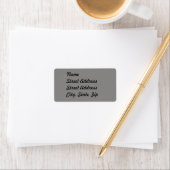 Light Gray Address Sticker Adressaufkleber (Insitu)
