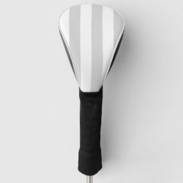 Light Gray and White Stripes Golf Headcover