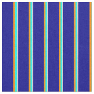 Light Gray, Aqua, Dark Orange und Dark Blue Stoff