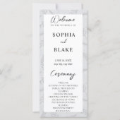 Light Gray Blätter and Foliage Wedage Program (Vorderseite)