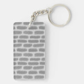 Light Gray Brick | Begrüßung | Mietwohnung Schlüsselanhänger (Rückseite)