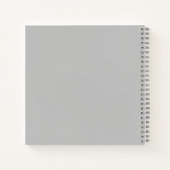 Light Gray #C1C1C1 Spiralnotebook Notizblock (Rückseite)