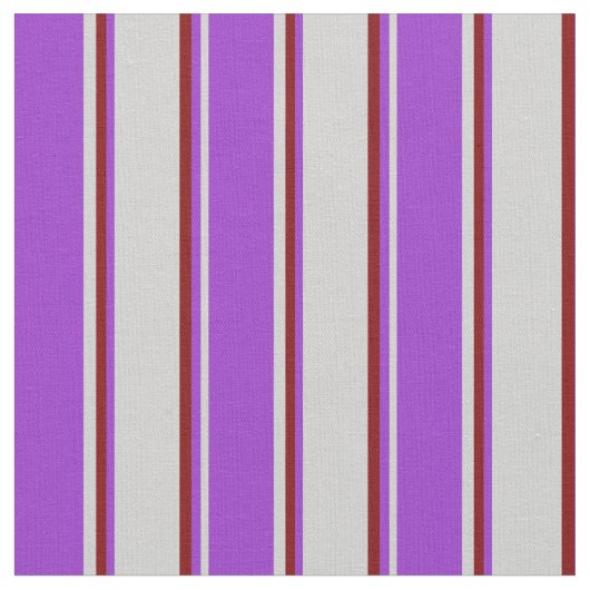 Light Gray, Dark Orchid und Maroon Lines Stoff (Nahaufnahme)