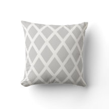 Light Gray Diamond Pillow