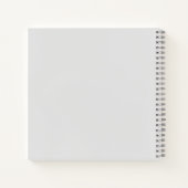 Light Gray #E6E6E6 Spiralnotebook Notizblock (Rückseite)