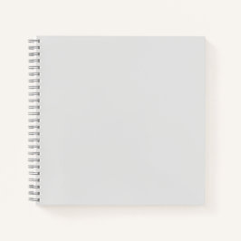 Light Gray #E6E6E6 Spiralnotebook Notizblock