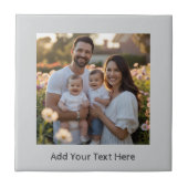 Light Gray Erstellen Sie Ihre eigene Keramik Tile Fliese (Vorderseite)