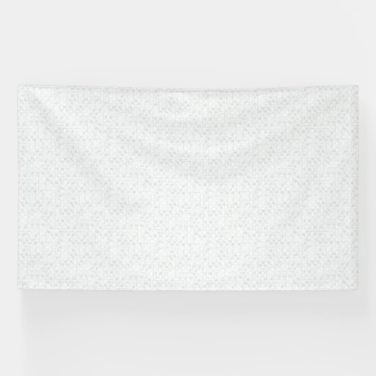 Light Gray Geometric Floral |Modern Summer Pattern Banner (Horizontal)
