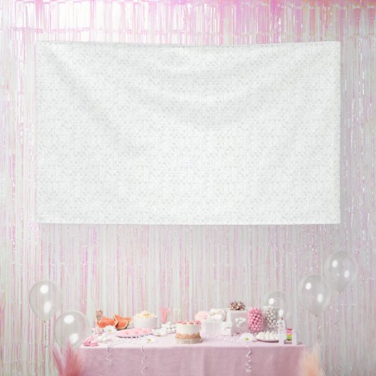 Light Gray Geometric Floral |Modern Summer Pattern Banner (Party)