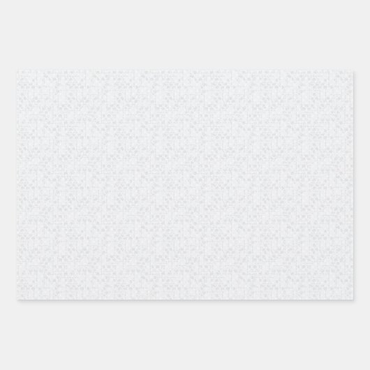 Light Gray Geometric Floral |Modern Summer Pattern Geschenkpapier Set (Vorderseite)