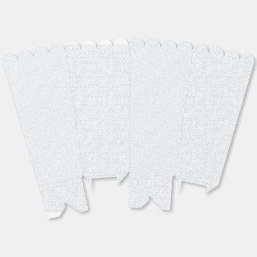 Light Gray Geometric Floral Pattern Geschenkschachtel (Ungeklappt)