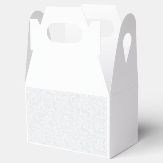 Light Gray Geometric Floral Pattern Geschenkschachtel (Geöffnet)