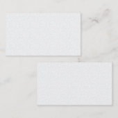 Light Gray Geometric Floral Pattern Visitenkarte (Vorne/Hinten)