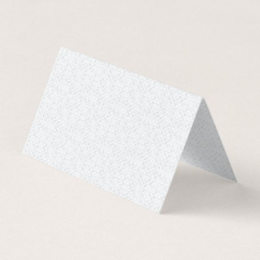 Light Gray Geometric Floral Pattern Visitenkarten (Vorderseite)