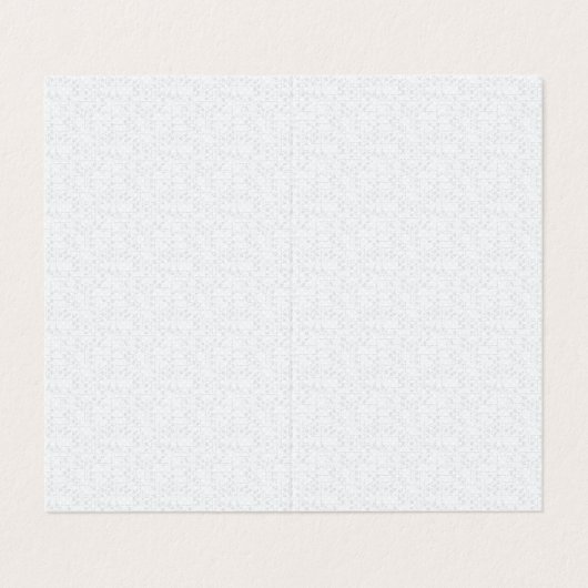 Light Gray Geometric Floral Pattern Visitenkarten (Außenseite Aufgefaltet)